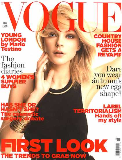 Vogue - Jessica Stam - August, 2006