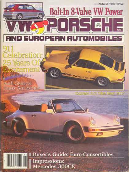 VW & Porsche - August 1988
