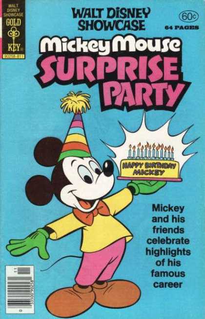 Walt Disney Showcase 47 - Mickey Mouse - Disney - Birthday - Cake - Party Hat