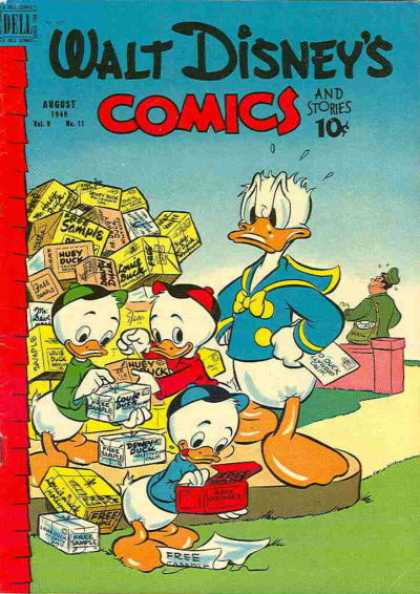 Walt Disney's Comics and Stories 107 - Donald Duck - Huey Louy And Dewey - Free Samples - Mailman - Dell