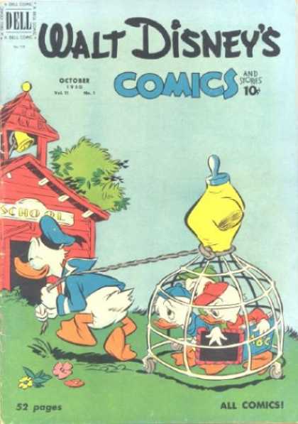 Walt Disney's Comics and Stories 121 - Cage - Donald Duck - Mannquin - School - Nephews