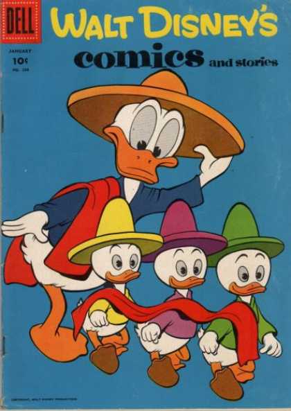 Walt Disney's Comics and Stories 208 - Dell - Cap - January - Original Art - Towell