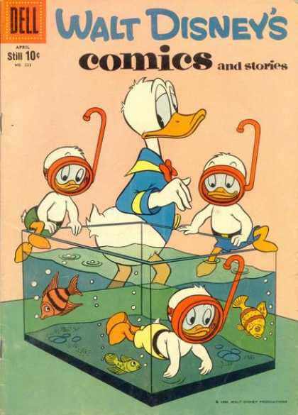 Walt Disney's Comics and Stories 223 - Donald - Huey - Duey - Luey - Dell
