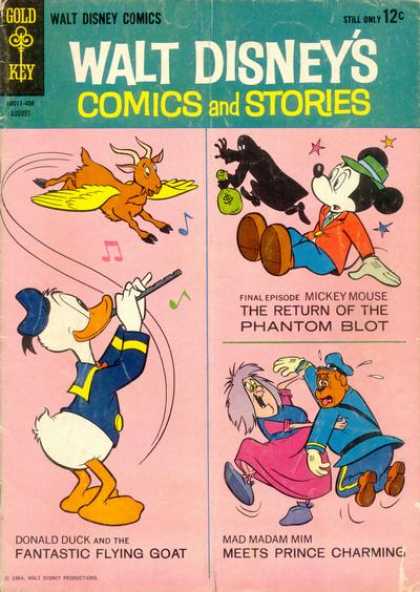 Walt Disney's Comics and Stories 287 - Robbed Mouse - Duck Playing Flute - Flying Goat - Police Dog - Old Woman