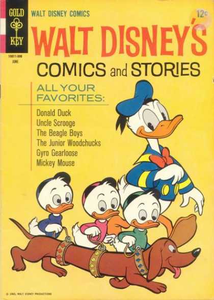 Walt Disney's Comics and Stories 297 - Donald Duck - Huey - Dewey - Louie - Weiner Dog