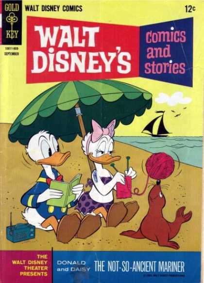Walt Disney's Comics and Stories 312 - Donald Duck - Daisy Duck - Yarn - Beach - Not-so-ancient Mariner