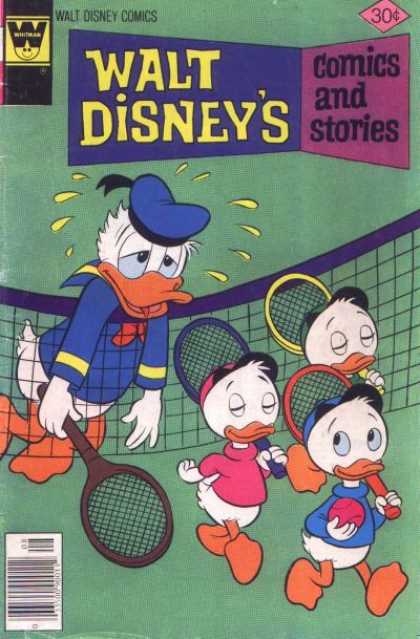 Walt Disney's Comics and Stories 443 - Tennis - Net - Duck - Ball - Exhaustion