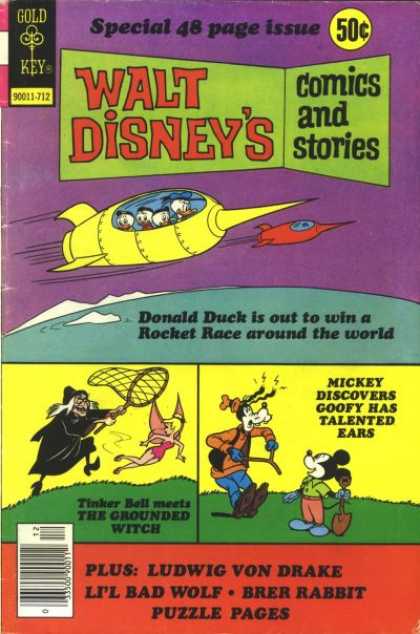 Walt Disney's Comics and Stories 447 - Donald Duck - Rocket Race - Tinker Bell - The Grounded Witch - Talented Ears