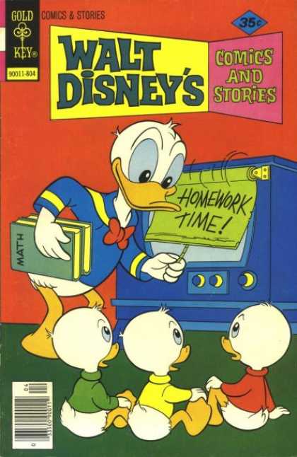 Walt Disney's Comics and Stories 451 - Donald Duck - Gold Key - Math Books - Homework Time - Comics And Stories