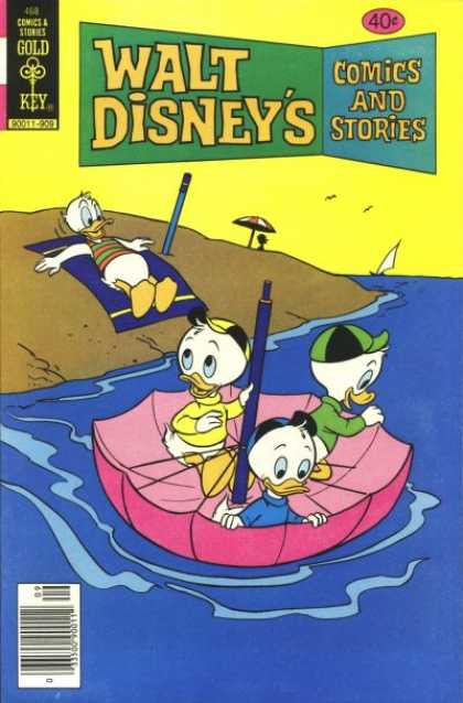 Walt Disney's Comics and Stories 468 - Gold Key - Umberlla - Uncle Curse - Ship - River