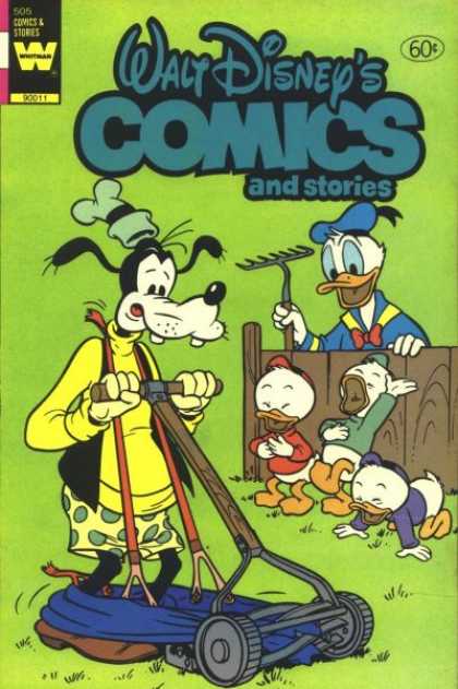 Walt Disney's Comics and Stories 505 - Goofy - Donald - Rake - Lawn Mower - Pants