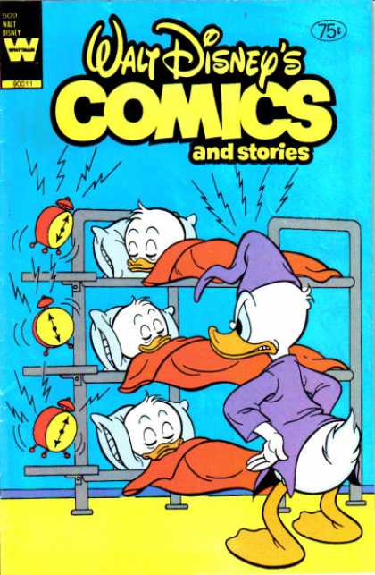 Walt Disney's Comics and Stories 509 - Scrooge Mcduck - Alarm Clocks - Sleeping - Bunk Bed - Pillows