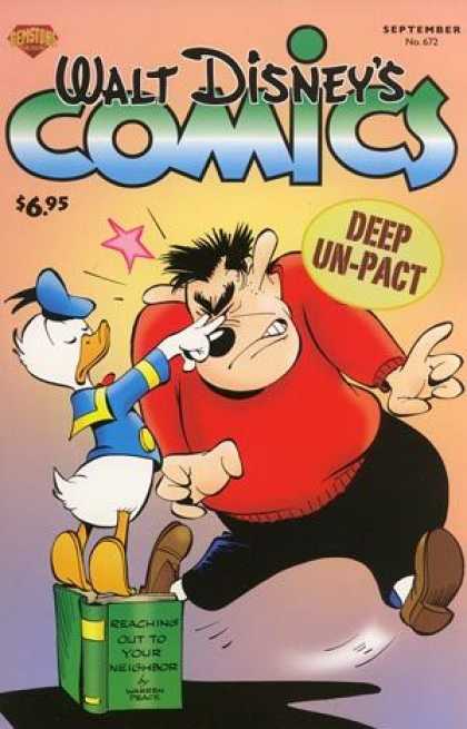 Walt Disney's Comics and Stories 672 - Walt Disney - Donald Duck - Deep Un-pact - Reaching Out To Your Neighbor - Poke In Eyes