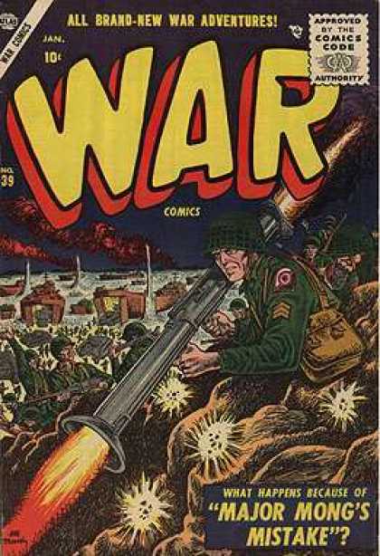 War Comics 39 - Approved By The Comics Code - Soldier - Man - All Brand-new Stories - Jan