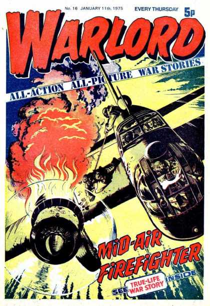 Warlord (Thomson) 16 - Every Thursday - Plane - Fire - All-action - All-picture