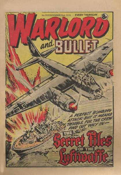 Warlord (Thomson) 222 - Airplane - Boat - Secret Files - Explosion - Bullet