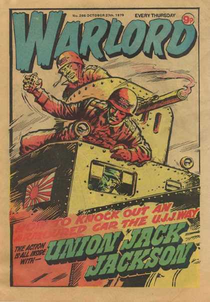 Warlord (Thomson) 266 - Warlord - Union Jack Jackson - How To Knock Out An Armoured Car The Ujj Way - Every Thursday - October 27th 1979