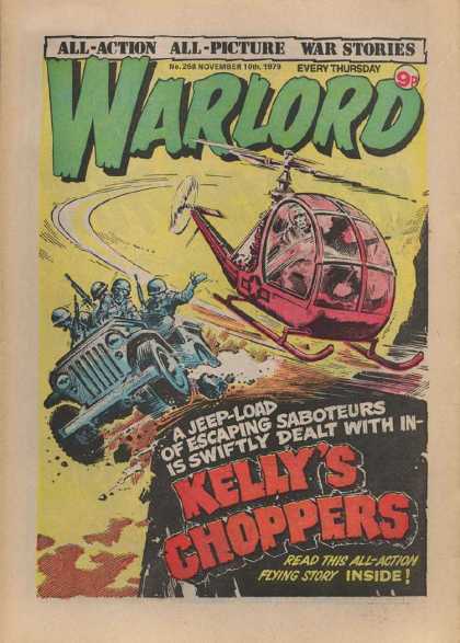 Warlord (Thomson) 268 - All Action - All Picture - War Stories - Every Thursday - Helicopter