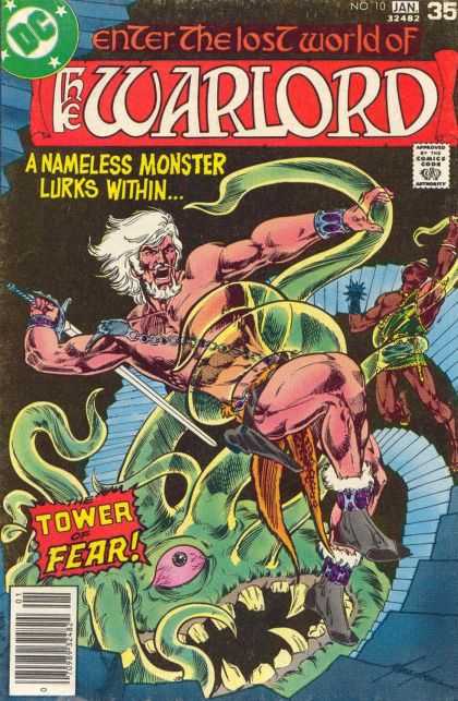Warlord 10 - Tower Of Fear - A Nameless Monster Lurks Within - Swoed - Fighting Schen - Gun - Mike Grell