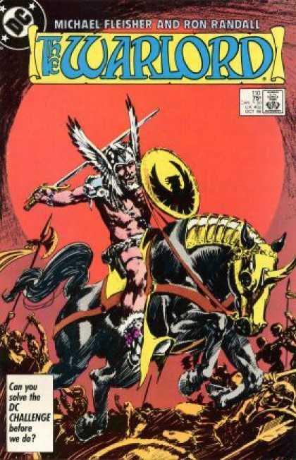 Warlord 110 - Michael Fleisher - Ron Randall - Approved By The Comics Code - Sword - Horse