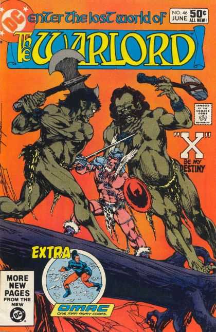Warlord 46 - Omac - X Be My Destiny - Primitive War - Large 2 Against Small 1 - Hand-to-hand Combat