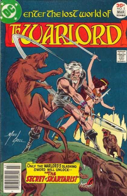 Warlord 5 - No 5 - The Secret Of The Skartaris - Swords - Wolves - Hill - Bart Sears, Mike Grell