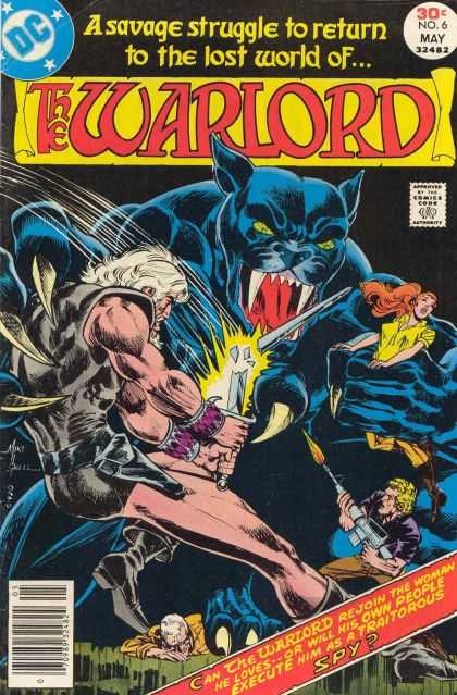 Warlord 6 - Savage - Fire - Weapons - Cat - War - Bart Sears, Mike Grell