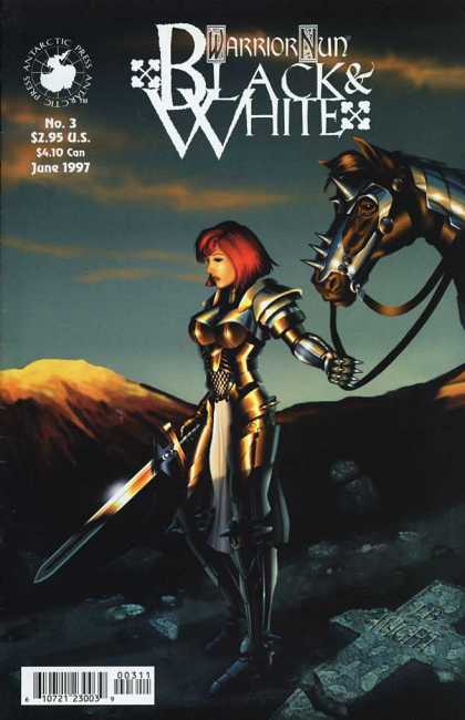 Warrior Nun: Black & White 3 - Sword - Armor - Mountaings - Hourse - Spikes