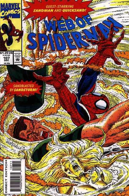 Web of Spider-Man 107 - Sandman - Quicksand - Sandstorm - Vortex - Marvel