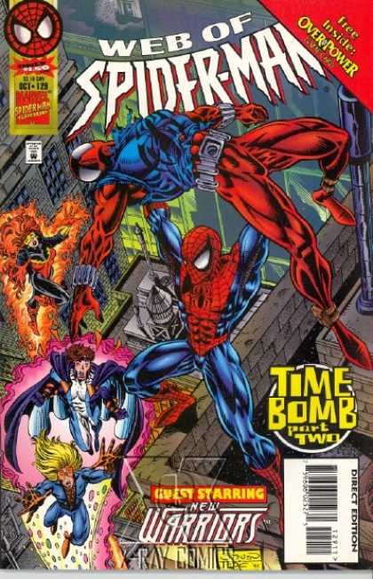 Web of Spider-Man 129 - Time Bomb - Overpower - New Warriors - Tallest Buildings - Over The Top