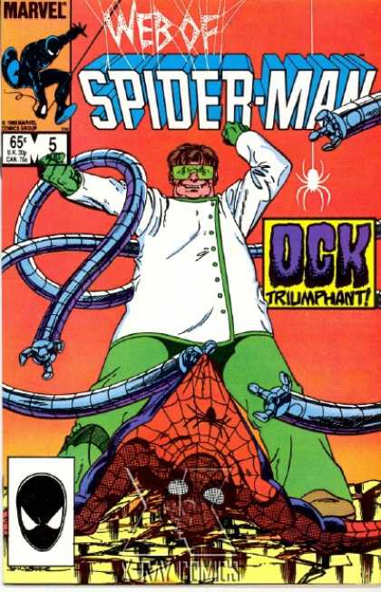 Web of Spider-Man 5 - Marvel Comics - Ock Triumphant - Robot Hands - Lab Coat - Safety Glasses - John Byrne