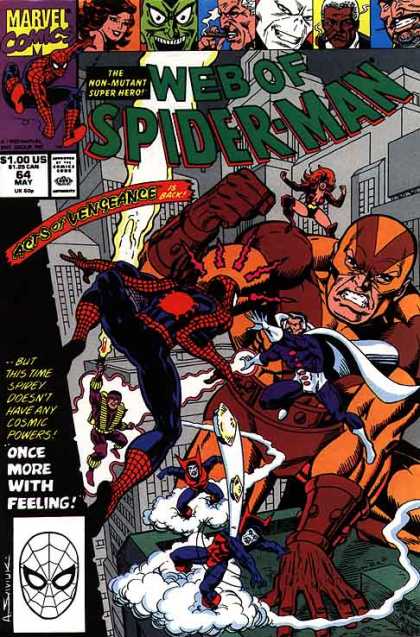 Web of Spider-Man 64 - Non-mutant - Super Hero - Vengeance - Feeling - Sense