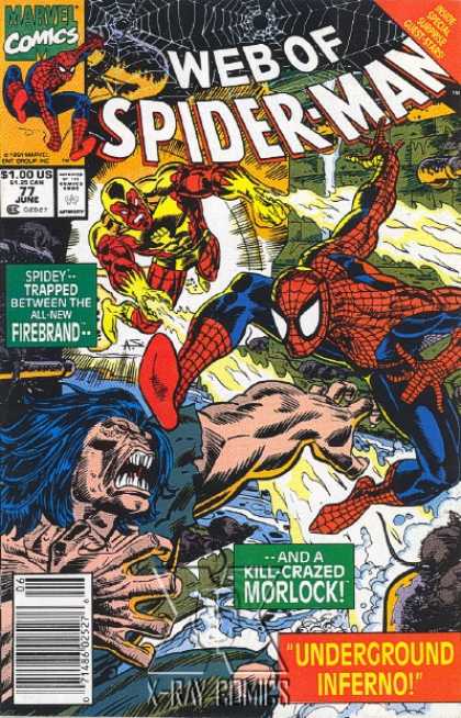 Web of Spider-Man 77 - Web - Kill Crazed Morlock - Underground Inferno - Fibrebrand - Fire