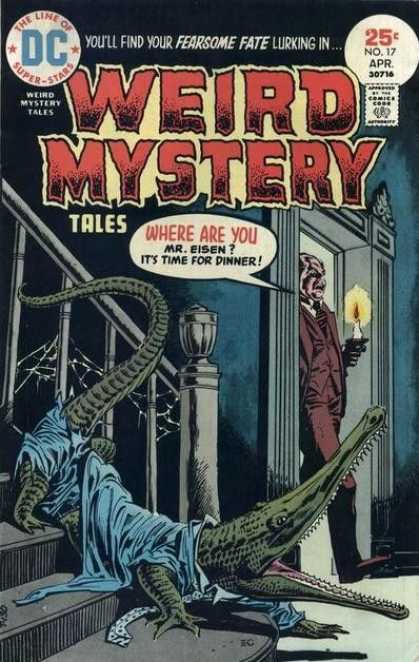 Weird Mystery Tales 17 - No 17 - Dc - Alligator - Fearsome Fate - Mr Eisen