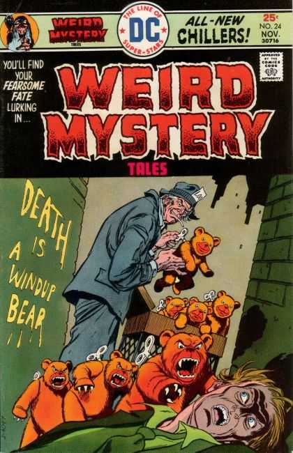 Weird Mystery Tales 24 - Dc - Super Stars - Death Is A Windup Bear - 25c Mp 24 Nov 30716 - Fearsome Fate