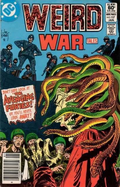 Weird War Tales 107 - Snake Lady - Evil - Death - Nazi - Guns