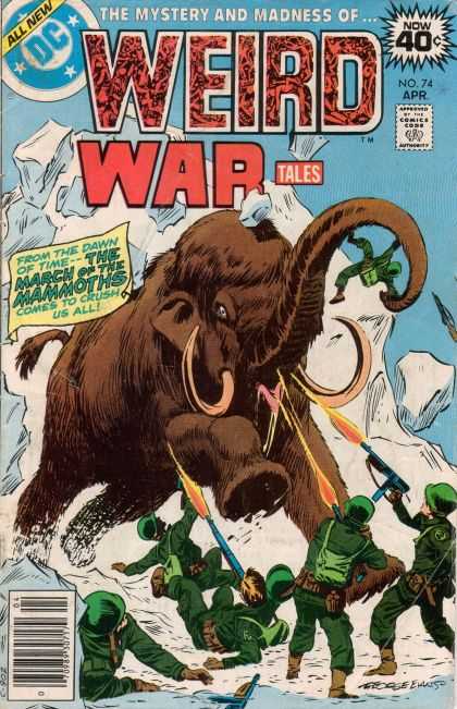 Weird War Tales 74 - The Mistery And Madness - All New - Elephant - Mountain - Soldiers