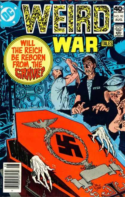 Weird War Tales 90 - Dc Comics - World War Ii - Scary - Hitler - War Heroes