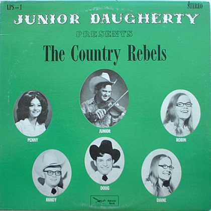 Weirdest Album Covers - Daugherty, Junior (Presents The Country Rebels)