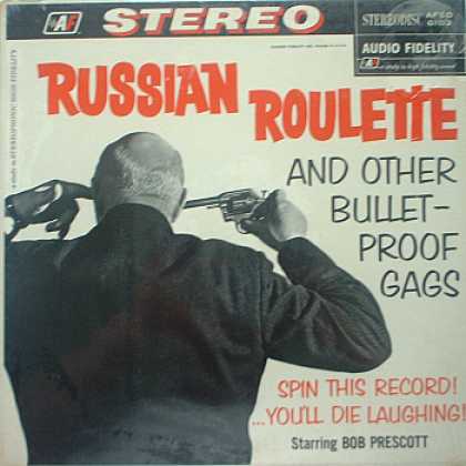 Weirdest Album Covers - Prescott, Bob (Russian Roulette)