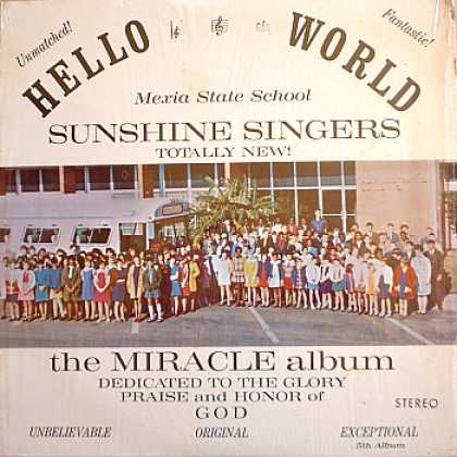 Weirdest Album Covers - Mexia State School Sunshine Singers (The Miracle Album)