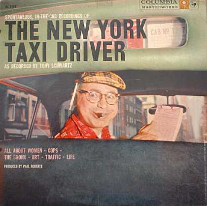 Weirdest Album Covers - Schwartz, Tony (The New York Taxi Driver)