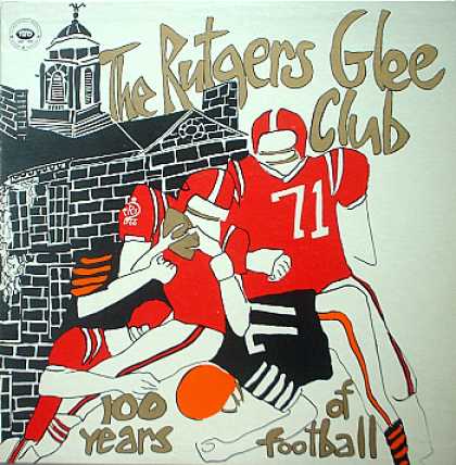 Weirdest Album Covers - Rutgers Glee Club (100 Years Of Football)