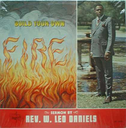 Weirdest Album Covers - Daniels, Rev. W. Leo (Build Your Own Fire)