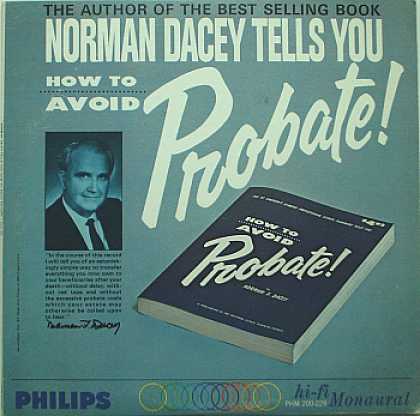 Weirdest Album Covers - Dacey, Norman (Tells You How To Avoid Probate)