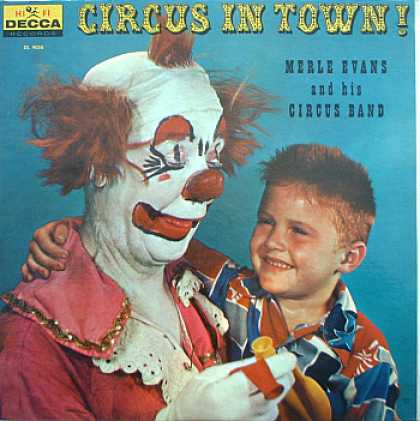 Weirdest Album Covers - Evans, Merle (Circus In Town!)