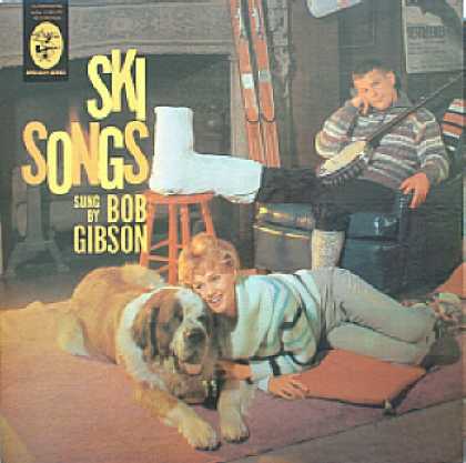 Weirdest Album Covers - Gibson, Bob (Ski Songs)