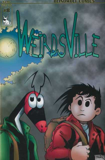 Weirdsville 8 - Wolf - Boy - Moon - Clouds - Sky