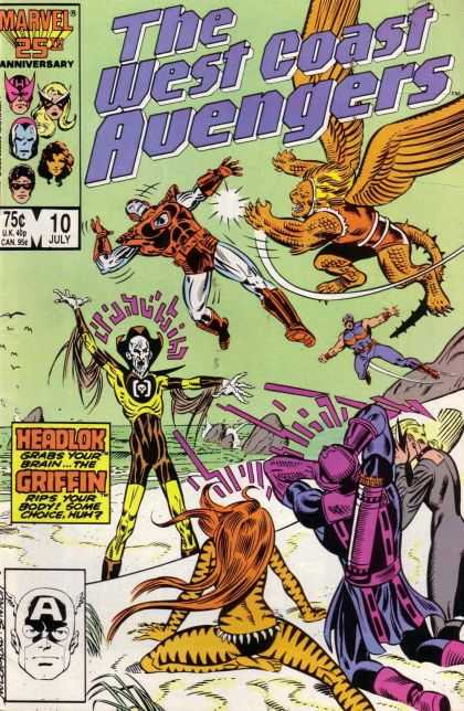 West Coast Avengers 10 - Headlock - Marvel - Superheros - Griffon - Flying - Joe Sinnott