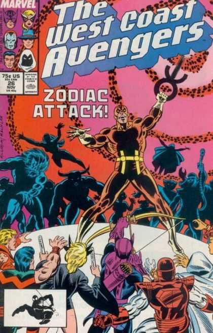 West Coast Avengers 26 - Bow And Arrow - Spiderman - Angry Mob - Sword - Bull Man
